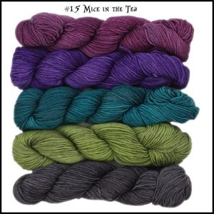 Wonderland Yarns Mini-skein Pack Cheshire Cat - 15 Mice In The Tea