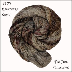 Wonderland Yarns March Hare worsted, Variegated - 157 Cranberry Scone