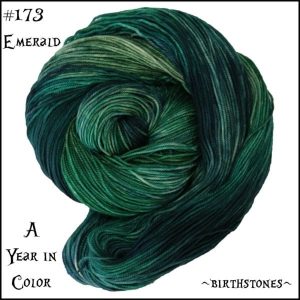 Wonderland Yarns March Hare worsted, Variegated - 173 Emerald