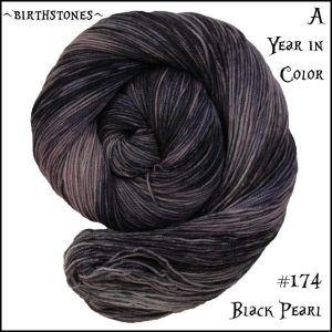 Wonderland Yarns March Hare worsted, Variegated - 174 Black Pearl