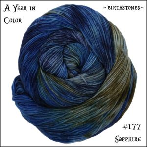Wonderland Yarns March Hare worsted, Variegated - 177 Sapphire