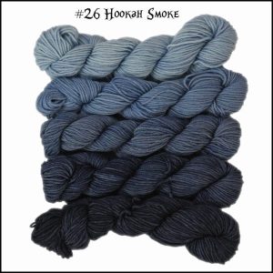 Wonderland Yarns Mini-skein Pack Cheshire Cat - 26 Hookah Smoke