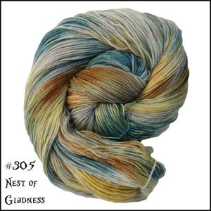 Wonderland Yarns March Hare worsted, Variegated - 305 Nest Of Gladness