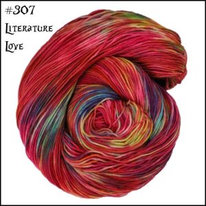 Wonderland Yarns March Hare worsted, Variegated - 307 Literature Love