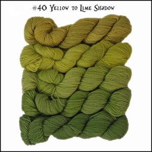 Wonderland Yarns Mini-skein Pack Cheshire Cat - 40 Yellow To Lime Shadow