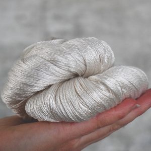 未染色毛线 蕾丝线 - 49048 100%A级桑蚕丝 100克 600米