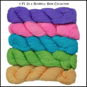Wonderland Yarns Mini-skein Pack Cheshire Cat - 51 In A Nutshell Neon Collection