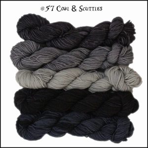 Wonderland Yarns Mini-skein Pack Cheshire Cat - 57 Coal & Scuttles