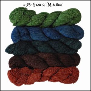 Wonderland Yarns Mini-skein Pack Cheshire Cat - 59 Star Of Mischief