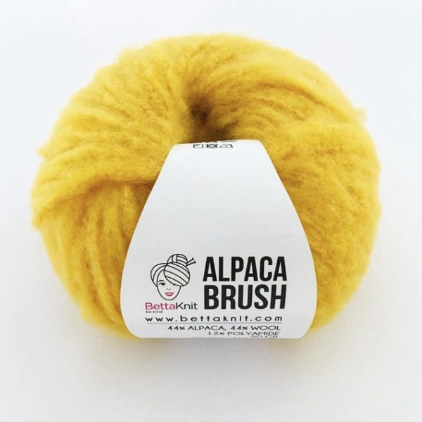 Bettaknit Alpaca Brush - Banana Yellow