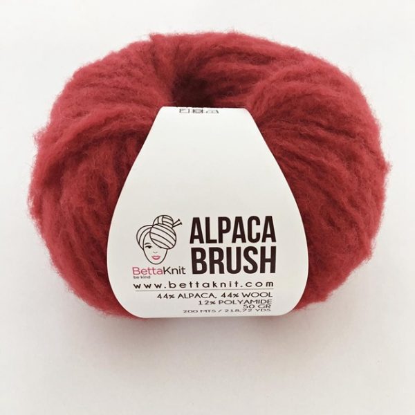 Bettaknit Alpaca Brush - Chianti Red