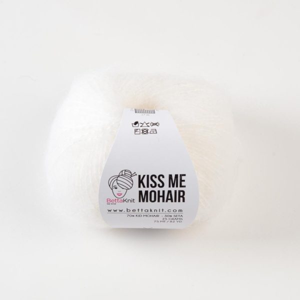 Bettaknit Kiss Me Mohair - Snow